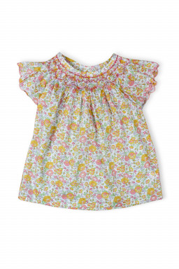 Blouse bébé en Liberty Paloma