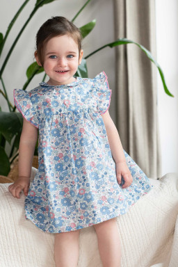 Bianca baby dress in Liberty