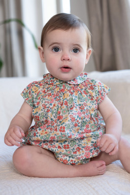 Blouse bébé en Liberty Pirouette