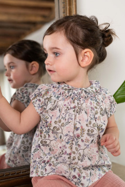 Blouse baby in Liberty Pirouette