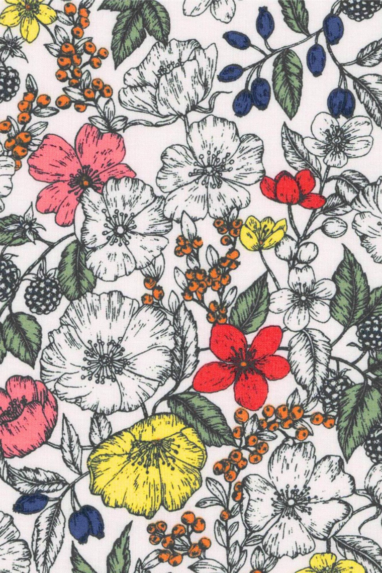Liberty Fabrics by the meter green Bamble