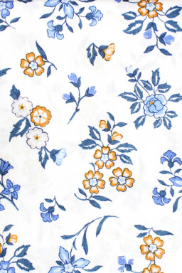 Tissu Liberty au mètre Edith Rose bleu