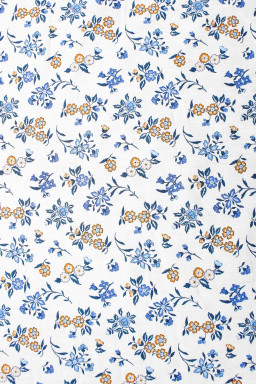 Tissu Liberty au mètre Edith Rose bleu