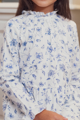 Blouse femme Arielle toile de jouy