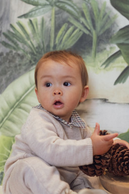 Persée baby jumpsuit in merino