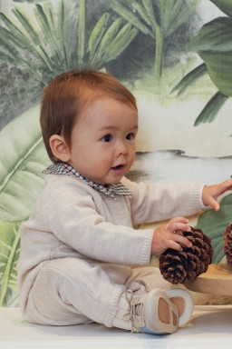 Persée baby jumpsuit in merino