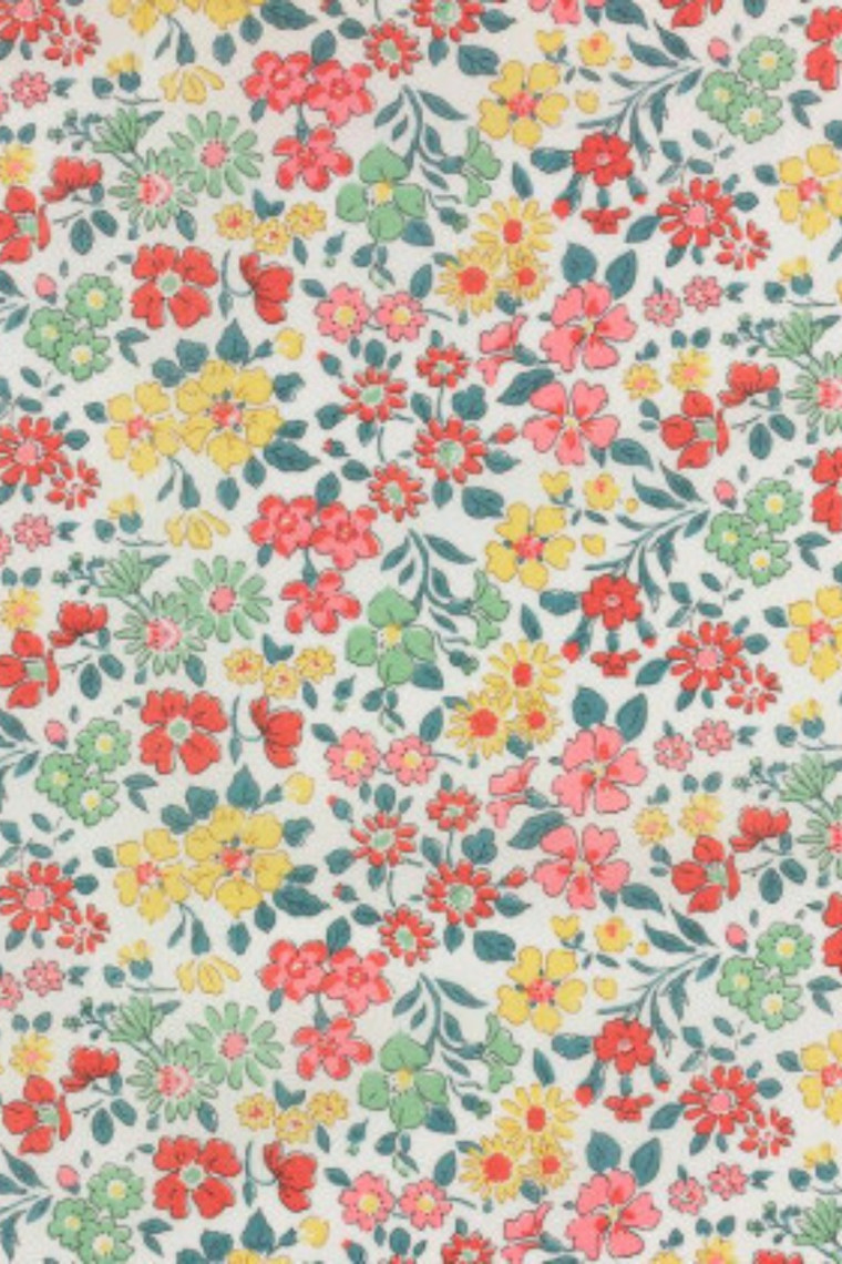Grenouillère Adulte Liberty Rose - Taille 1 (36/38), Manches Et Jambes Courtes, 100% Coton, Fermeture éclair Dos/entrejambe