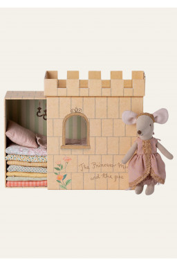 Maileg Mouse, Princess on the pea