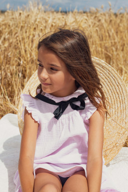 CHARLY dress in double gauze