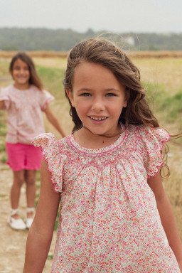 Stella smocked dress in Liberty