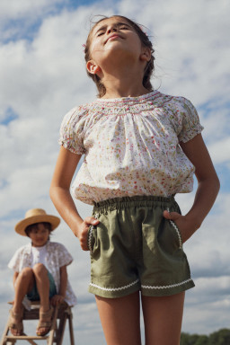 Girl's hand-smocked blouse Meryl
