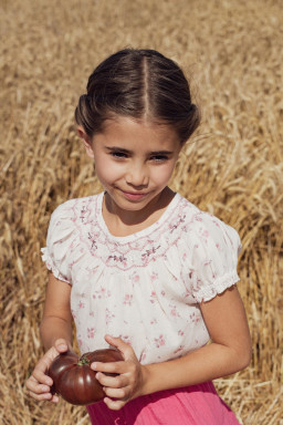 Girl's hand-smocked blouse Meryl