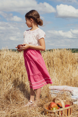 Girl's hand-smocked blouse Meryl