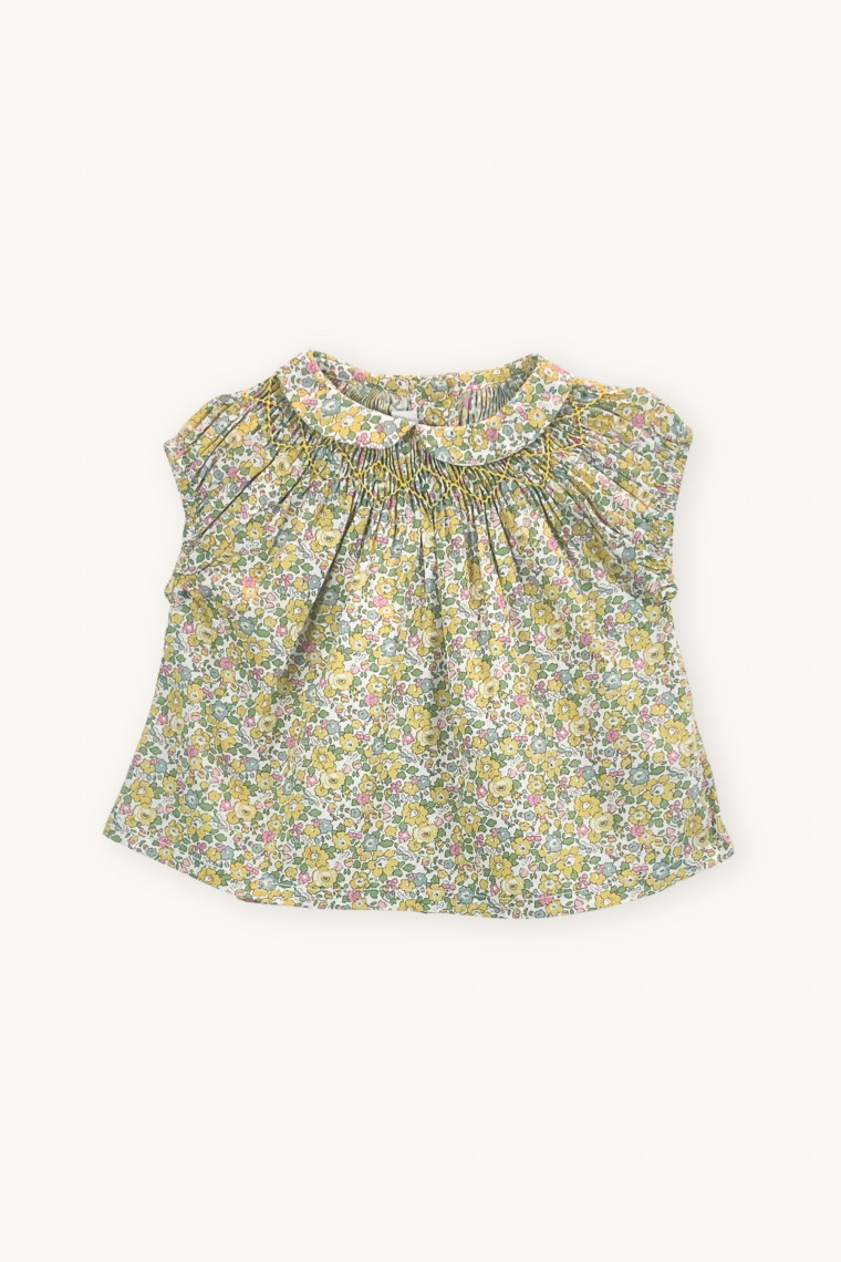 Blouse baby in Liberty Pirouette