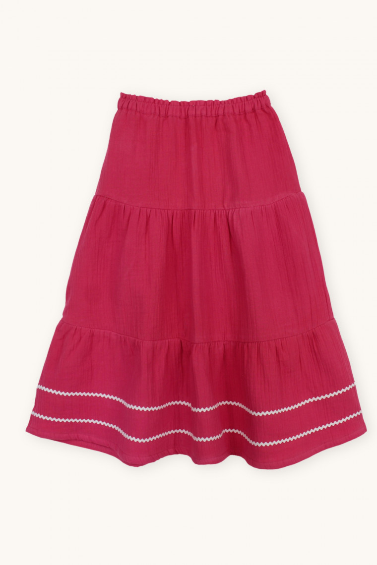 Bohemian midi skirt women