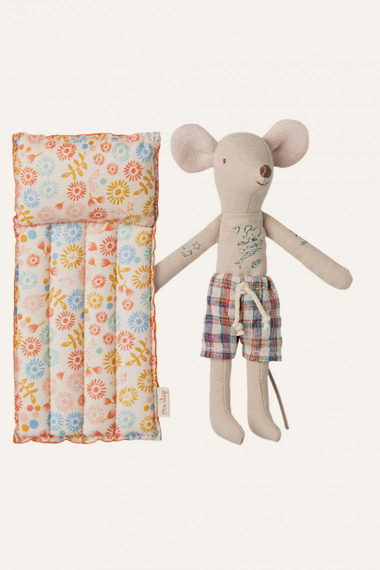 Beach mouse with air mattress, Dad - Flower