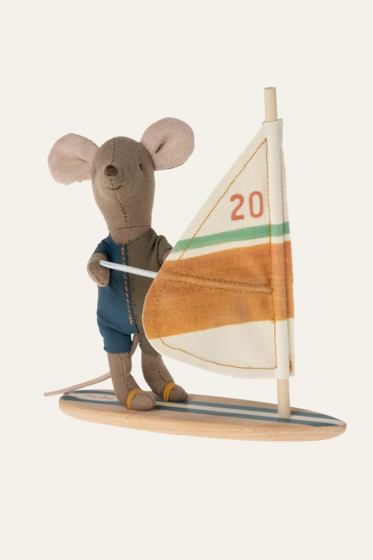 Souris little brother surfer de Maileg