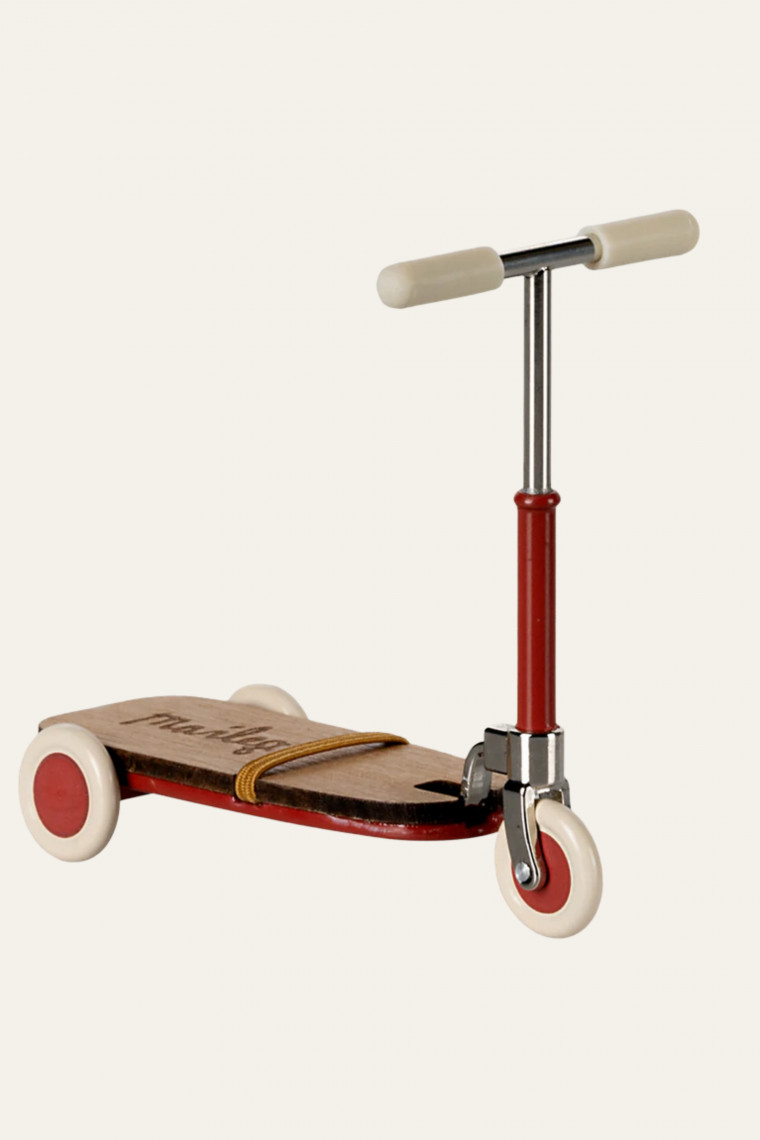 Trotinette pour souris maileg, rouge