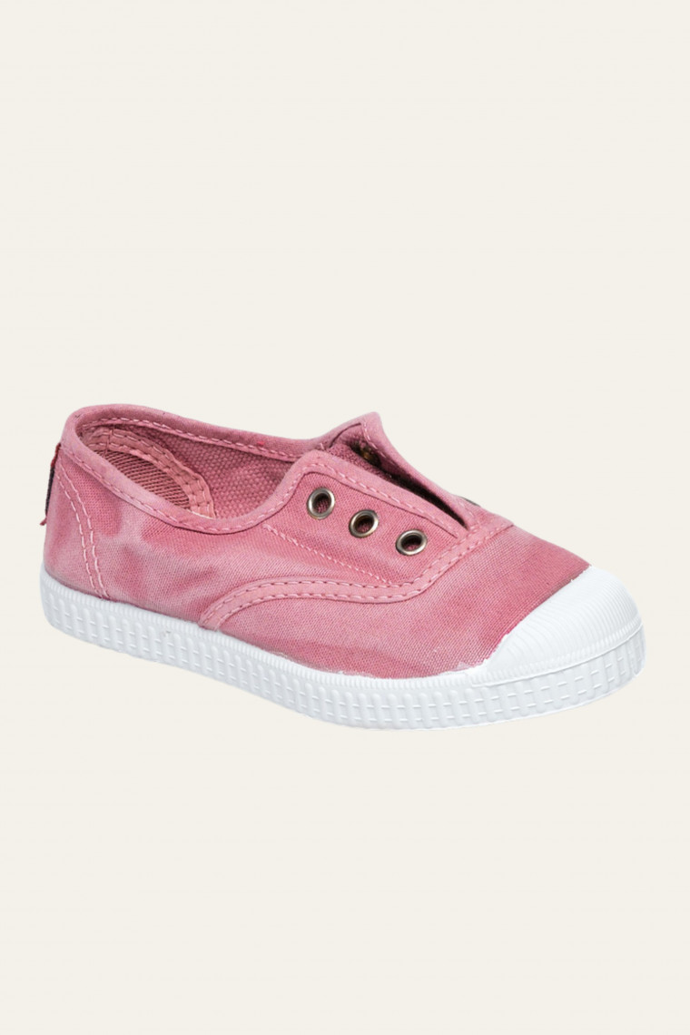 Cienta Slip-On Canvas Sneakers Pink