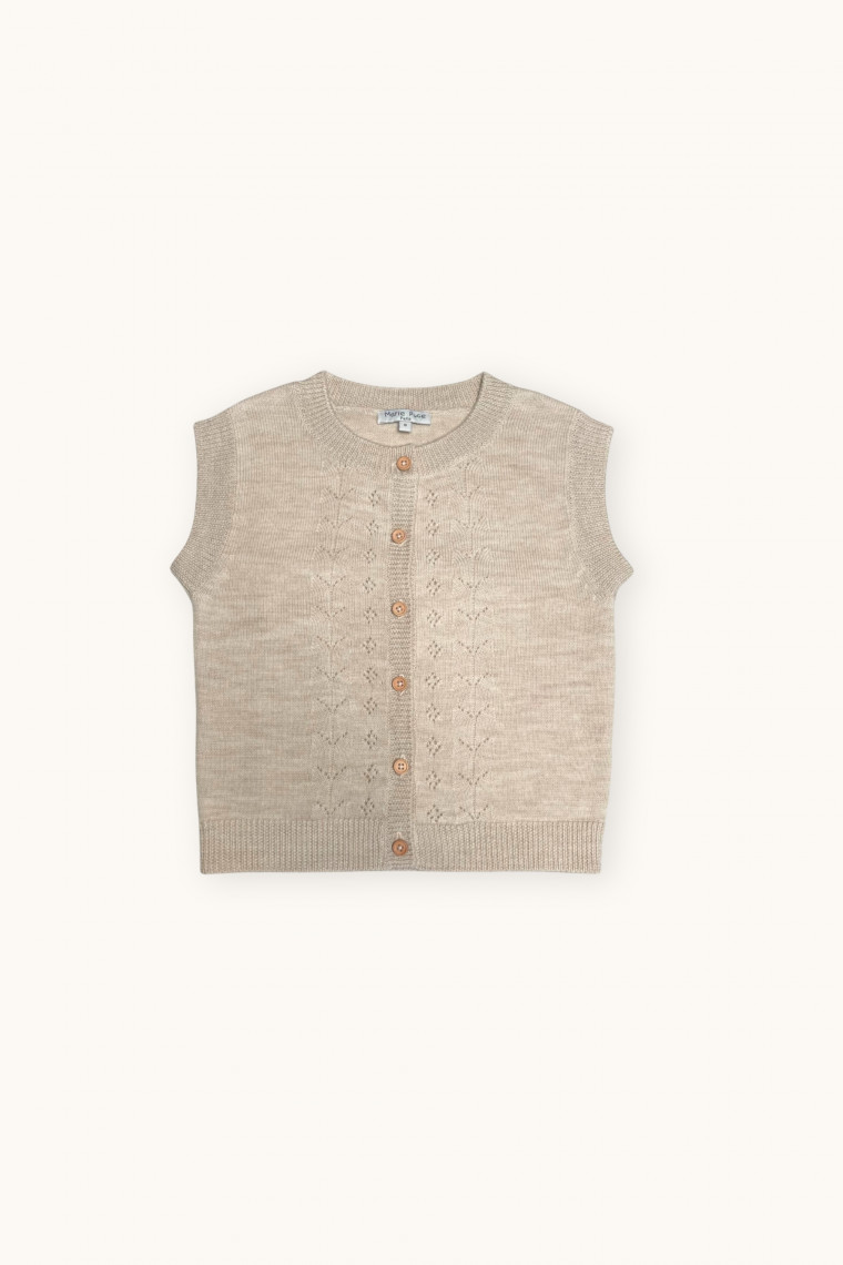 Gilet sans manches Cillian en merinos