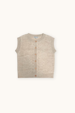 Gilet sans manches Cillian en merinos