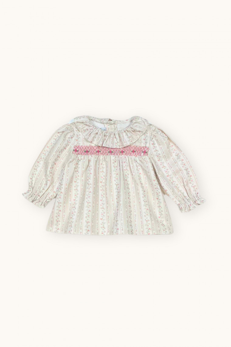 Solene baby smocked blouse