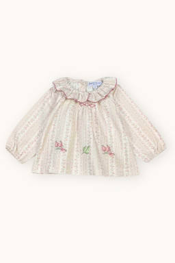 Olympe embroidered baby blouse