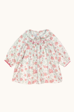 Robe bébé Eden smockée en velours