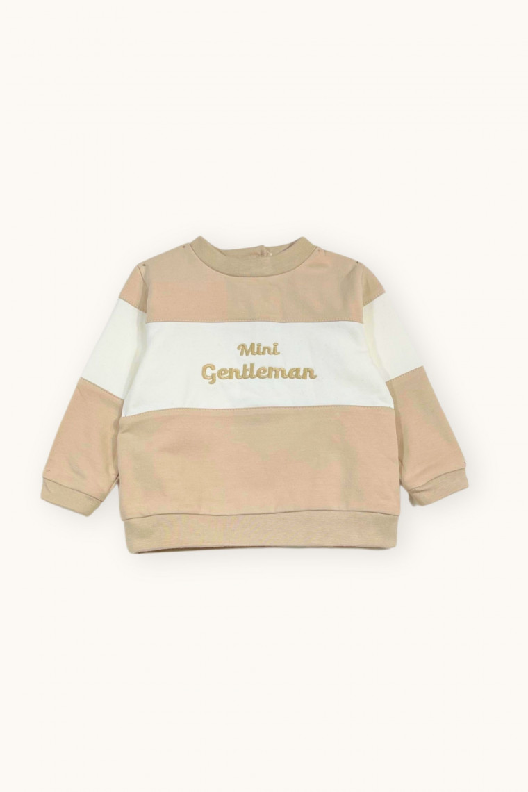 Sweat bébé brodé Mini Gentleman