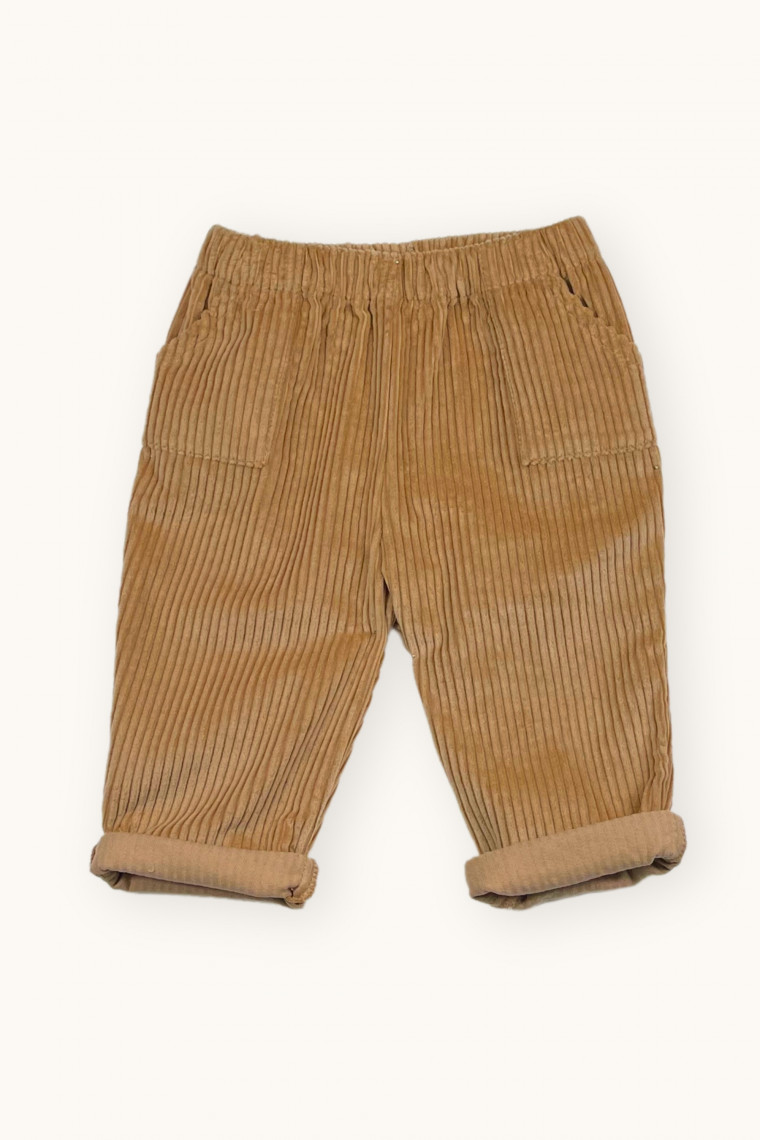 Pantalon bébé Lulu en velours grosses cotes