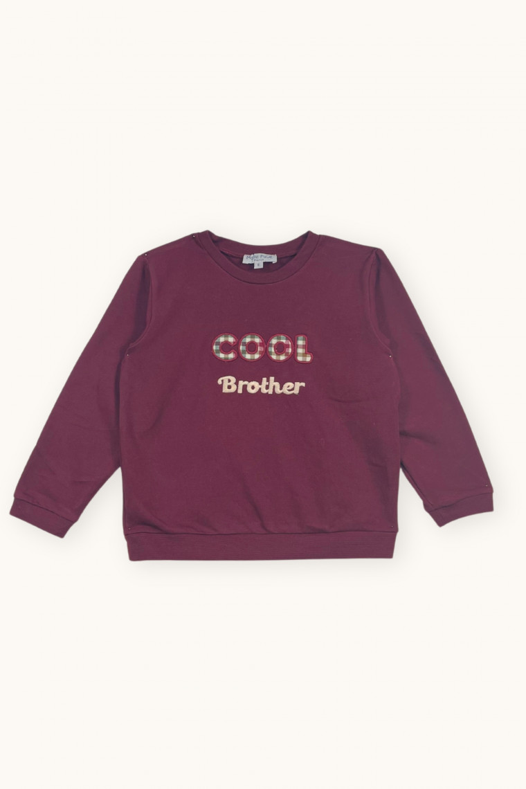 Sweat bébé cool brother à patch