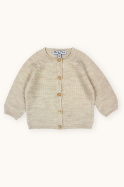 Cardigan bébé Rizette en laine merinos