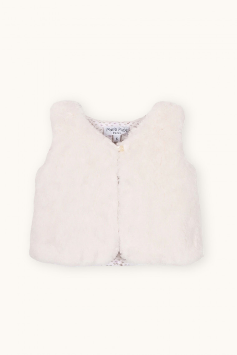Gilet bébé en fausse fourrure Galate