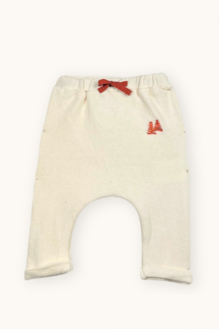 Sarouel bébé brodé Orso en jersey molletonné