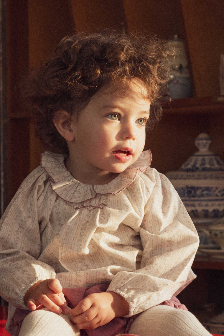 Olympe embroidered baby blouse