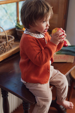 Cardigan bébé Rizette en laine merinos