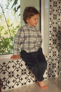 Pantalon bébé Lulu en velours grosses cotes