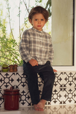 Pantalon bébé Lulu en velours grosses cotes