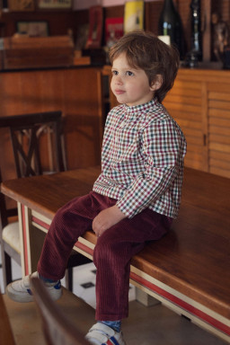 Pantalon bébé Lulu en velours grosses cotes