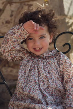 Robe bebe Melanie smockée en Liberty