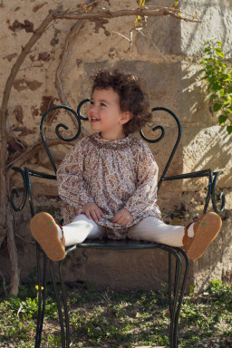 Robe bebe Melanie smockée en Liberty