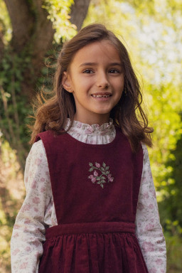 Liz embroidered velvet dress