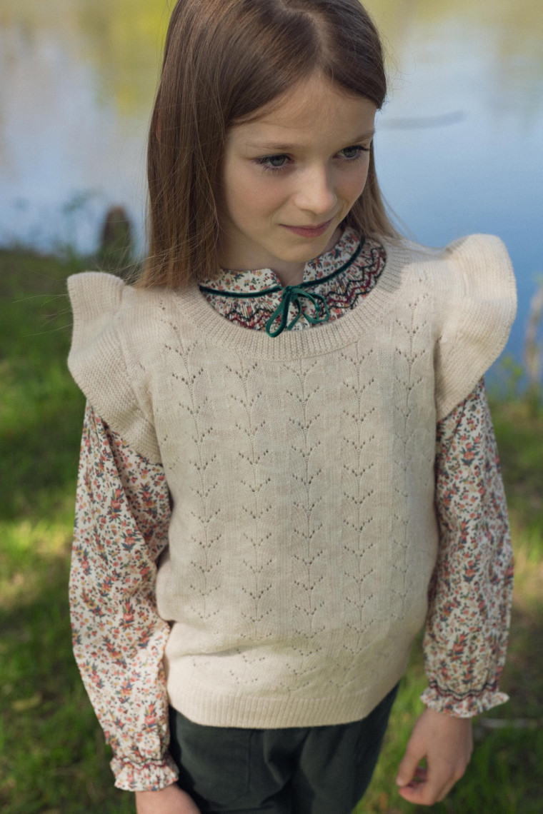 Pull sans manches Magda en merinos