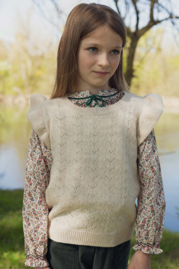 Pull sans manches Magda en merinos
