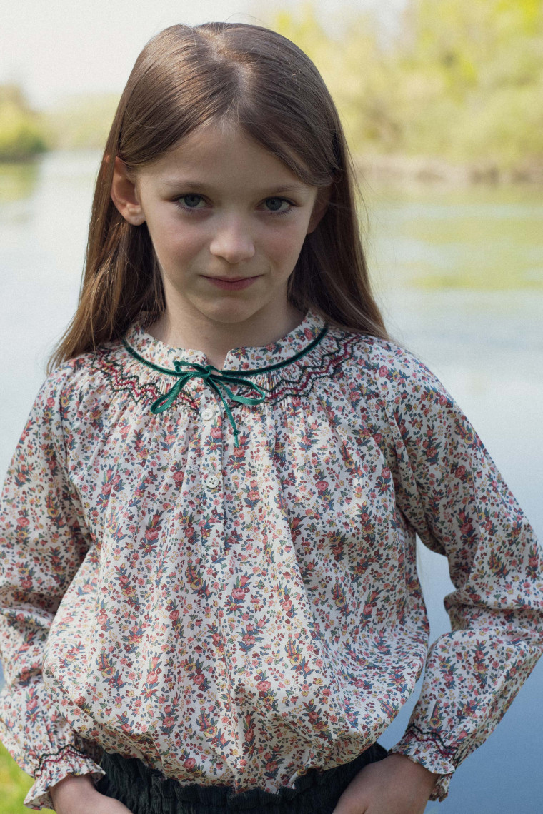 Blouse Aria smockée en Liberty