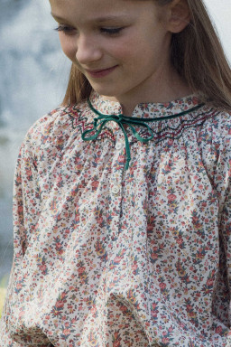 Blouse Aria smockée en Liberty
