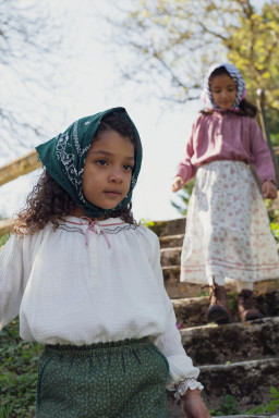 Blouse Aria smockée en double gaze bio
