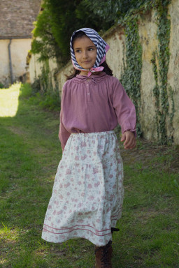 Blouse Aria smockée en double gaze bio