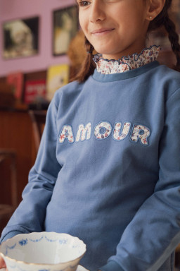 Sweat Amour patch en Liberty