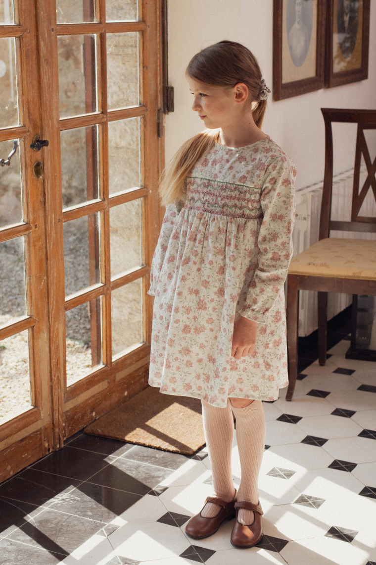 Josephine smockee velvet dress